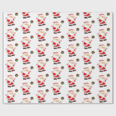 バレーボールクリスマスホリデーギフト ラッピングペーパー (フラット)