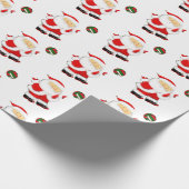 バレーボールクリスマスホリデーギフト ラッピングペーパー (角)