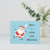 バレーボールクリスマスホリデー葉書 シーズンポストカード (スタンド正面)