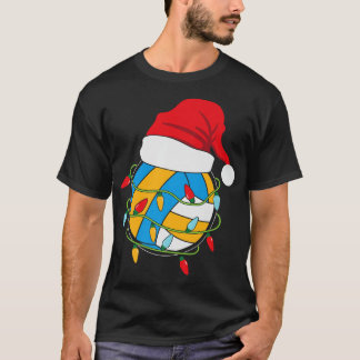 バレーボールクリスマスライトサンタ衣装パジャマ冬 Tシャツ