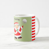 バレーボールクリスマス コーヒーマグカップ (正面右)