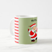 バレーボールクリスマス コーヒーマグカップ (正面左)