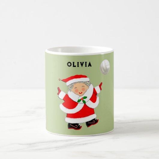 バレーボールクリスマス コーヒーマグカップ (中央)