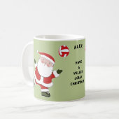 バレーボールクリスマス コーヒーマグカップ (正面左)