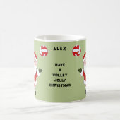 バレーボールクリスマス コーヒーマグカップ (中央)
