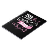 バレーボールクール女子おもしろい女子10代のR ノートブック (左側)