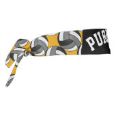 バレーボール🏐グレー、白黒 – 金ゴールド タイヘッドバンド (回転270)