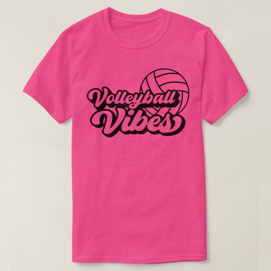 バレーボールゲームデーVibesバレーボール母ママD Tシャツ (デザイン正面)