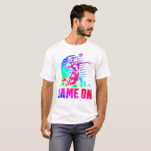 バレーボールゲームレトロ80s 90sヴィンテージ tシャツ (正面フル)