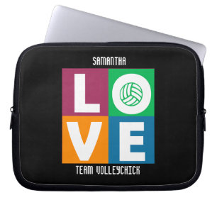 バレーボールコンピュータ袖のVolleyChick愛 ラップトップスリーブ