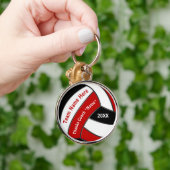 バレーボールコーチの贈り物(赤) キーホルダー (手)