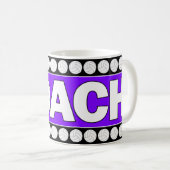 バレーボールコーチカスタムカラーコーヒーマグ コーヒーマグカップ (正面右)