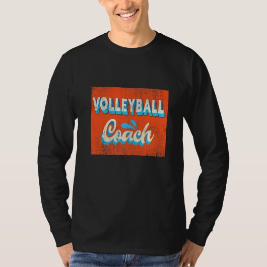 バレーボールコーチバレーボールチーム Tシャツ (正面)