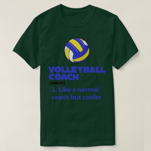 バレーボールコーチ定義 Tシャツ (デザイン正面)