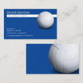 バレーボールコーチ|トレーナーの練習のレッスン 名刺 (正面/裏面)