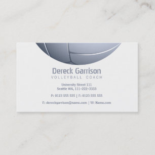 バレーボールコーチ トレーナーの練習のレッスン 名刺