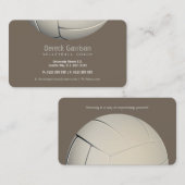 バレーボールコーチ|トレーナーの練習のレッスン 名刺 (正面/裏面)