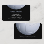 バレーボールコーチ |トレーナーの練習レッスン 名刺 (正面/裏面)