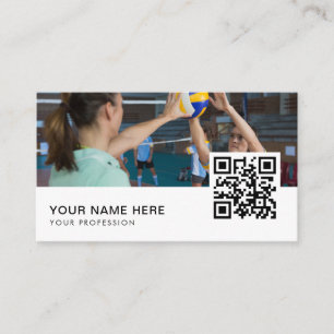 バレーボールコーチQRコード 名刺
