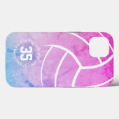 バレーボールコートマイハッピープレイスガーリーパステル Case-Mate iPhoneケース (裏面 (横))