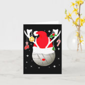 バレーボールサンタトナディアクリスマスパジャマクリスマスPj カード (黄色い花)