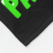 バレーボールサンタハットクリスマスライトおもしろいS フリースブランケット (角)