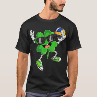 バレーボールシャムロックラッキークローバーアイリッシュSt patricks Tシャツ