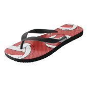 バレーボールストライプのフェスティバルボール&スノー ビーチサンダル (アングル)