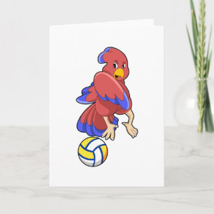 バレーボールスポーツでの鳥 カード