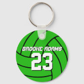 バレーボールスポーツチームのキーチェインカスタマイズカラー キーホルダー (正面)