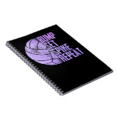 バレーボールスポーツ恋人バンプセットスパイクリピートボール ノートブック (右側)