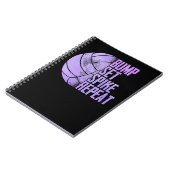 バレーボールスポーツ恋人バンプセットスパイクリピートボール ノートブック (左側)