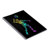 バレーボールスポーツ要素バレーボールプレーヤー ノートブック (右側)