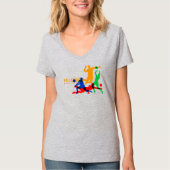 バレーボールスポーツ |ウォネンのVネック Tシャツ (正面)
