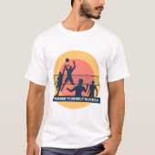バレーボールスポーツ Tシャツ (正面)