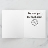 バレーボールチームがチームメートやコーチの健闘へ カード (内部)