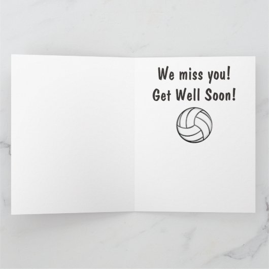 バレーボールチームがチームメートやコーチの健闘へ カード (内部)