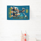 バレーボールチームのカスタムフォト シニアの夜 スポーツ 横断幕 (インサイチュ)