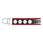 バレーボールチームのコーチまたはプレイヤーカスタムのキーチェーン リストバンドキーホルダー (鍵左)