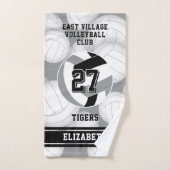 バレーボールチームの色(アスリート名) ハンドタオル (ハンドタオル)