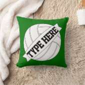 バレーボールチームカスタム文字&カラー装飾用クッション クッション (ブランケット)