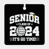 バレーボールチームクラス2024卒業シニアチーム2024 メタルオーナメント (裏面)