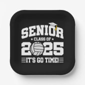 バレーボールチームクラス2025卒業シニア2025 ペーパープレート (正面)