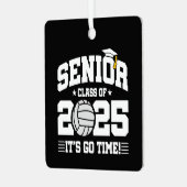 バレーボールチームクラス2025卒業シニア2025 メタルオーナメント (正面左)