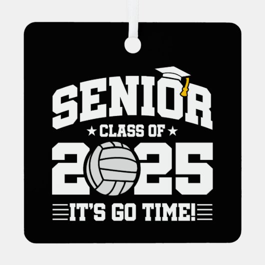 バレーボールチームクラス2025卒業シニア2025 メタルオーナメント (裏面)