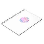 バレーボールチームスポーツビーチバレーボール選手 ノートブック (左側)