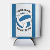 バレーボールチームパーソナライズされた名スポーツギフト 缶クーラー (正面)