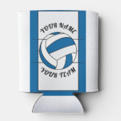 バレーボールチームパーソナライズされた名スポーツギフト 缶クーラー (裏面)