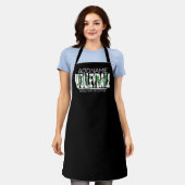 バレーボールチームプレーヤーADD NAMEスクールトップアスリート エプロン (着用した状態)