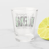 バレーボールチームプレーヤーADD NAMEスクールトップアスリート ショットグラス (裏面)